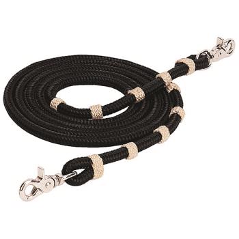 Weaver | Vaquero Roper Reins | Black/Tan